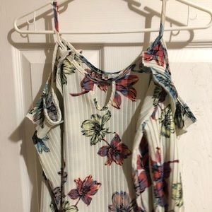 off the shoulder cream blouse